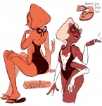 clothing eyewear female footwear multi_limb not_furry sandals shoes solo sunglasses swimwear teeth tooth_gap tiddygem_(artist) cartoon_network steven_universe sardonyx_(steven_universe) alien alien_humanoid gem_(species) gem_fusion humanoid