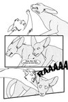 ambiguous_gender angry dialogue duo eye_wound facial_wound feral fight scratches snout text violence wounded young young_ambiguous young_feral sebdoggo serenity_(comic) jasper_(serenity) zeke_(serenity) domestic_cat felid feline felis mammal oriental_shorthair 2018 2:3 absurd_res adobe_photoshop_(artwork) comic digital_drawing_(artwork) digital_media_(artwork) english_text greyscale hi_res monochrome male_(lore)