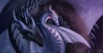 2017 ambiguous_gender blue_eyes digital_media_(artwork) dragon duo feral hi_res horn iovin membrane_(anatomy) membranous_wings mythological_creature mythological_scalie mythology scalie spines wings
