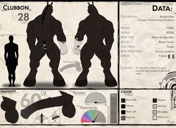 abs animal_genitalia animal_penis anthro balls biceps big_balls big_muscles big_penis blind butt color_swatch disability equine_genitalia equine_penis erection genitals hooves long_penis looking_at_viewer male muscular muscular_anthro muscular_male nipples nude pecs penis pose solo text thick_penis vein nexus clubbon equid equine horse mammal 2012 english_text model_sheet