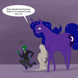 blue_body blue_fur blue_hair cutie_mark duo erection feathered_wings feathers female fur green_body green_skin hair hooves horn male size_difference teal_eyes text wings nivrozs friendship_is_magic hasbro my_little_pony mythology anon princess_luna_(mlp) equid equine human mammal mythological_creature mythological_equine winged_unicorn 1:1 english_text