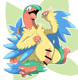 animal_genitalia animal_penis blush censor_bar erection feral genitals ineffective_censorship male open_mouth penis solo tapering_penis doneru nintendo pokemon archeops fossil_pokemon generation_5_pokemon pokemon_(species) 2015 censored