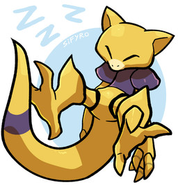 3_toes ambiguous_gender anthro eyes_closed feet long_tail solo tail tired toes yellow_body blitzdrachin conditional_dnp nintendo pokemon abra generation_1_pokemon monster pokemon_(species) 2025 digital_drawing_(artwork) digital_media_(artwork) hi_res tagme