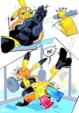 anal anal_masturbation anal_penetration anthro anus athletic_wear barbell bodily_fluids clothing cosplay_pikachu_(costume) dildo dildo_in_ass dildo_in_vagina dildo_insertion double_penetration ejaculation exercise female gaping gaping_anus genital_fluids genitals gym masturbation object_in_ass penetration pushing_out sex_toy sex_toy_in_ass sex_toy_in_vagina sex_toy_insertion sex_toy_under_clothing simple_background solo squats toy toying_self vaginal vaginal_fluids vaginal_masturbation vaginal_penetration vaginal_squirting vulva weightlifting workout fizzthetiger nintendo pokemon pikachu_libre generation_1_pokemon pikachu pokemon_(species) hi_res