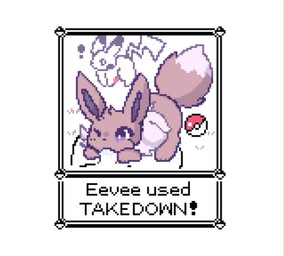 ambiguous_gender animal_genitalia animal_penis aroused bestiality fellatio feral feral_penetrated fluffy fluffy_tail genitals group human_on_feral human_penetrating human_penetrating_feral interspecies male male/ambiguous oral penetration penile penis pokeball pokephilia sex tail throbbing throbbing_penis fluffydasher sound_warning nintendo pokemon eevee generation_1_pokemon human mammal pikachu pokemon_(species) animated digital_media_(artwork) pixel_(artwork) pixel_animation short_playtime sound