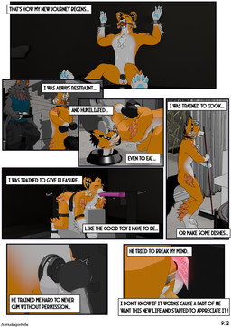 anal anal_orgasm anal_penetration anthro anthro_on_anthro bdsm bodily_fluids bondage bound bound_male butt chastity_cage chastity_device collar cum dominant dominant_anthro dominant_male drone dronification duo ejaculation flat_chastity_cage genital_fluids hands-free leash looking_pleasured male male/male master nude orgasm page_number penetration petplay plug plug_insertion roleplay sex sex_toy slave submissive submissive_male text icehuskagon canid canine canis fox mammal wolf absurd_res comic english_text hi_res