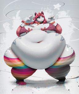 2_horns anthro armwear belly belly_overhang big_belly bikini biped clothed clothing cracked_ground cracks deep_navel female female_anthro footwear grey_markings hair horn huge_belly huge_thighs legwear markings morbidly_obese morbidly_obese_anthro morbidly_obese_female multicolored_clothing multicolored_footwear multicolored_legwear multicolored_socks multicolored_stockings multicolored_thigh_highs navel obese obese_anthro obese_female overweight overweight_anthro overweight_female pantsless pantsless_anthro pantsless_female partially_clothed partially_clothed_anthro partially_clothed_female pattern_armwear pattern_clothing pattern_legwear pattern_thigh_highs rainbow_clothing rainbow_footwear rainbow_legwear rainbow_socks rainbow_stockings rainbow_thigh_highs red_armwear red_bikini red_clothing red_hair red_swimwear reflection reflective_floor sharp_teeth simple_background socks solo standing stockings striped_armwear striped_clothing striped_legwear striped_thigh_highs stripes swimwear teeth thick_thighs thigh_highs two-piece_swimsuit white_background white_body wide_hipped_anthro wide_hipped_female wide_hips miluinaoxie mythology dragon mythological_creature mythological_scalie scalie 2023 colored hi_res shaded