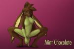 abstract_background brown_body brown_fur crouching female fur mint_chocolate nude seductive simple_background solo spread_legs spreading text res_the_rabbit lagomorph leporid mammal rabbit 3:2 english_text hi_res