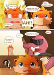 dialogue duo male male/male speech_bubble text darrow0 nintendo pokemon mo_(darrow) yuel generation_2_pokemon generation_5_pokemon krookodile pokemon_(species) quilava comic english_text hi_res