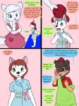 3:4 animated animated_comic anthro clothing comic dialogue digital_media_(artwork) english_text group hair hi_res kammypup_(artist) mammal red_hair speech_bubble text young