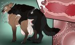 animal_genitalia animal_penis balls big_teats big_udders bite black_body black_claws black_fur black_pawpads bodily_fluids brown_body brown_fur canine_genitalia canine_penis cervix claws cum cum_in_uterus cum_inside cum_on_teats duo erection eyes_closed fangs female female_penetrated feral feral_on_feral feral_penetrated feral_penetrating feral_penetrating_feral from_behind_position fur genital_fluids genitals grey_balls grey_body grey_fur grey_hooves hooves impregnation internal interspecies interspecies_impregnation knot knot_root knotted_penis knotting male male/female male_penetrating male_penetrating_female multiple_ova neck_bite open_mouth ovum pawpads penetration penile penile_penetration penis predator/prey red_penis sex sheath side_view simple_background teats teeth tongue tongue_out uterus vaginal vaginal_canal vaginal_knotting vaginal_penetration killthe_demon canid canine deer mammal hi_res