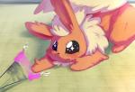 big_eyes cute dagasi eeveelution feral flareon kemono nintendo open_mouth playing pokémon solo teeth toy video_games
Rating: Safe
Score: 7
User: terminal11
Date: March 05, 2014