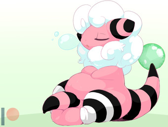balls belly big_balls clothing eyes_closed flaccid footwear foreskin fur genitals hair legwear male mostly_nude open_mouth penis pokemorph simple_background sitting sleeping socks solo thigh_highs backsash nintendo pokemon bovid caprine flaaffy generation_2_pokemon mammal pokemon_(species) 2019 absurd_res digital_media_(artwork) hi_res