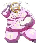 anthro beard belly blonde_hair blush clothing facial_hair fur hair horn kemono long_ears male mature_anthro mature_male mustache overweight overweight_anthro overweight_male robe simple_background solo white_background white_body white_fur emufu undertale undertale_(series) asgore_dreemurr boss_monster_(undertale) bovid caprine mammal 2016