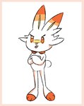 ambiguous_gender angry anthro bandage bleh blep crossed_arms grumpy orange_eyes small_tongue solo tongue tongue_out imces nintendo pokemon generation_8_pokemon lagomorph leporid mammal pokemon_(species) rabbit scorbunny