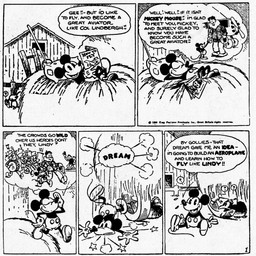 4_fingers anthro bottomwear clothed clothing dialogue duo eyes_closed fingers footwear gloves handwear lying male on_back open_mouth pants pillow question_mark shoes speech_bubble text tongue ub_iwerks walt_disney_(artist) win_smith disney public_domain charles_lindbergh mickey_mouse human mammal mouse murid murine rodent 1930 20th_century absurd_res ancient_art black_and_white comic english_text hi_res monochrome