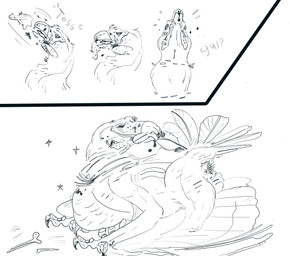 animal_genitalia anthro beak blood bodily_fluids bone cloaca feathers feet female genitals gore hard_vore riding_crop solo talons toes veggie_the_palm-nut_vulture veggie_the_palmnut_vulture vore whip wings accipitrid accipitriform avian bird old_world_vulture palm-nut_vulture vulture
