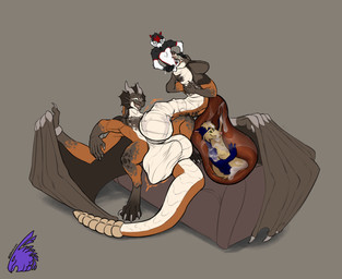 anthro anthro_pred balls balls_on_tail big_penis claws cock_vore erection feet feet_first furniture genitals group huge_penis knot larger_pred living_penis logo male male/male male_pred male_prey nude nude_male nude_pred partially_inside penile penis penis_snake sentient_penis simple_background sitting size_difference sofa tail unusual_anatomy unusual_genitalia unusual_penis vein veiny_penis vore wings zeanlain mythology richardrodney dragon mammal mythological_creature mythological_scalie reptile scalie snake 2023 artist_logo colored hi_res