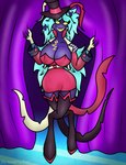 breasts crossgender female solo thick_thighs naughty_ram helluva_boss asmodeus_(helluva_boss) demon absurd_res hi_res