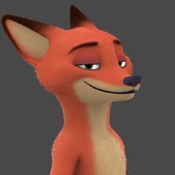 anthro brown_body brown_fur close-up dipstick_ears ear_markings fur green_eyes looking_at_viewer male multicolored_ears nude orange_body orange_fur smile solo rayverak disney zootopia nick_wilde canid canine fox mammal red_fox true_fox 1:1 3d_(artwork) 3d_animation animated digital_media_(artwork) no_sound short_playtime webm