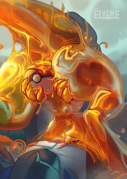 anthro balls big_penis duo eyewear female feral genitals glasses glasses_off glistening glistening_body huge_penis hyper hyper_genitalia hyper_penis object_in_pussy orange_body penetration penis pokeball pokeball_in_vagina slime translucent translucent_body vaginal vaginal_penetration conditional_dnp elvche nintendo pokemon fora ancient_pokemon generation_9_pokemon goo_creature koraidon legendary_pokemon paradox_pokemon pokemon_(species) 2024 digital_media_(artwork) hi_res watermark