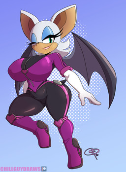 anthro armwear bat_wings big_breasts black_bodysuit black_clothing black_nose black_skinsuit blue_background blue_eyeshadow bodysuit boots breasts clothed clothing elbow_gloves eyelashes eyeshadow female footwear front_view fur gloves green_eyes handwear huge_breasts knee_boots knee_highs legwear lipstick looking_at_viewer makeup membrane_(anatomy) membranous_wings one_eye_closed pink_lipstick purple_bodysuit purple_boots purple_clothing purple_footwear purple_skinsuit purple_wings shoes simple_background skinsuit smile solo tan_body tan_fur thick_thighs tight_clothing white_body white_clothing white_fur white_gloves white_handwear wide_hips wings wink winking_at_viewer frostbiteboi sega sonic_the_hedgehog_(series) rouge_the_bat bat mammal absurd_res hi_res