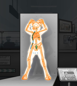 airport airport_scanner airport_security ambiguous_gender anthro bone buttplug clothing gloves handwear plug_(sex_toy) sex_toy solo x-ray_vision zipper krd bovid caprine mammal sheep 2025 hi_res