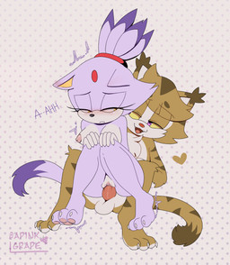 3_toes anthro anthro_on_anthro anthro_penetrated anthro_penetrating anthro_penetrating_anthro balls big_breasts blush breasts canon_x_oc chair_position claws curling_toes dotted_background duo ear_blush ear_tuft ears_down erection feet female female_penetrated from_behind_position fur genitals hair heart_symbol holding_partner looking_at_another looking_pleasured male male/female male_penetrating male_penetrating_female narrowed_eyes nipples nude open_mouth open_smile orgasm_face pattern_background pawpads paws penetration penile penile_penetration penis penis_in_vagina pivoted_ears plump_labia purple_body purple_eyes purple_fur romantic sex shaking simple_background smile striped_body striped_fur stripes text thick_penis thick_thighs toes torogao trembling tuft vaginal vaginal_penetration vulva wide_hips yellow_eyes yellow_sclera apinkgrape sega sonic_the_hedgehog_(series) blaze_the_cat fan_character domestic_cat felid feline felis mammal pantherine tiger absurd_res hi_res