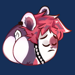alternative_fashion anthro bean big_butt butt chibi collar eye_spots eyes_closed hair huge_butt humor male punk red_hair solo studded_collar studs conditional_dnp punkypanda rysoka bear giant_panda mammal 1:1 alpha_channel reaction_image