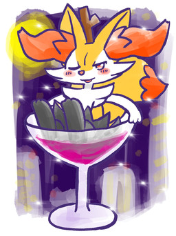 alcohol ambiguous_anthro ambiguous_gender anthro beverage biped blush blush_stickers city city_background container cup detailed_background digitigrade dipstick_tail drinking_glass front_view glass glass_container glass_cup in_container in_glass looking_at_viewer markings micro moon no_pupils object_in_tail one_eye_closed open_mouth open_smile sitting smile solo stick stick_in_tail tail tail_markings wine wine_glass annyui0611 nintendo pokemon braixen canid generation_6_pokemon mammal pokemon_(species) digital_drawing_(artwork) digital_media_(artwork) full-length_portrait hi_res japanese_description portrait translated_description