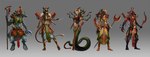 abs anthro apode armor black_hair breasts claws clothed clothing digitigrade female gradient_background green_body group hair holding_object holding_staff jewelry legless male muscular muscular_male navel serpentine simple_background split_form staff standing weapon trishkell egyptian_mythology european_mythology greek_mythology kemet middle_eastern_mythology mythology anubis bast horus sobek wadjet_(deity) animal_humanoid anubian_jackal avian avian_humanoid canid canid_humanoid canine canine_humanoid canis cat_humanoid crocodile crocodilian deity draconcopode felid felid_humanoid feline feline_humanoid humanoid jackal jackal_humanoid lamia mammal mammal_humanoid reptile scalie snake 2012 hi_res