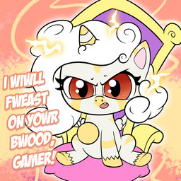 chair female feral furniture gesture hand_gesture horn pointing pointing_at_viewer solo threatening throne wings cocaine_(artist) conditional_dnp friendship_is_magic hasbro my_little_pony my_little_pony:_pony_life mythology princess_coke equid equine mammal mythological_creature mythological_equine winged_unicorn zebra 1:1