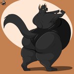 anthro butt clothing female obese overweight solo swimwear thick_thighs chrisandcompany sasha_(chrisandcompany) domestic_cat felid feline felis mammal 1:1 hi_res tagme