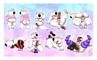 animal_genitalia animal_penis anthro anus balls belly big_penis bodily_fluids butt buttplug canine_genitalia canine_penis clothing collar crop_top_hoodie cum cum_in_ass cum_inside cumshot dildo disembodied_penis duo ejaculation genital_fluids genitals latex latex_clothing latex_legwear legwear looking_pleasured male male/male masturbation multiple_poses pattern_clothing pattern_legwear pattern_stockings penile penile_masturbation penis plug_(sex_toy) pose riding_dildo sex_toy sheath solo_focus stockings striped_clothing striped_legwear striped_stockings stripes sweat vein veiny_penis platislut rocky_rakoon family_guy brian_griffin bird_dog canid canine canis domestic_dog hunting_dog labrador mammal retriever 16:10 hi_res widescreen