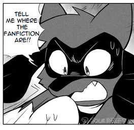 ambiguous_gender anthro black_text bodily_fluids border comic_panel cute_fangs dialogue fangs fur humor looking_at_another open_mouth solo sweat teeth text white_border yelling yelling_at_another sourbeefio nintendo pokemon generation_4_pokemon pokemon_(species) riolu 2017 artist_name comic english_text greyscale icon meme monochrome one_panel_comic reaction_image watermark