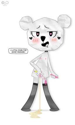 anthro aroused blush blush_lines blushing_at_viewer bodily_fluids clothing collar color_pencils dialogue drooling egg_vibrator female fingers flat_chested front_view genital_fluids genitals heart_(marking) heart_eyes heart_symbol holding_object holding_pencil legwear loli looking_at_viewer markings nipples nude nude_female open_mouth paper peeing pencil_(object) saliva sex_toy simple_background smile solo spread_legs spread_vulva spreading standing standing_pee stockings text urine vibrator vulva watersports white_background white_body young young_anthro young_female saffersoft cartoon_network the_amazing_world_of_gumball teri_(tawog) bear mammal paper_creature absurd_res english_text hi_res