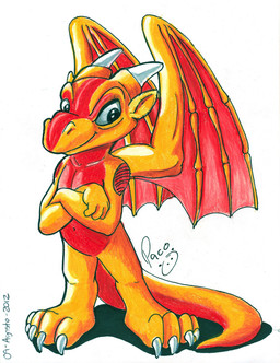 anthro claws featureless_crotch front_view glistening glistening_eyes horn logo male male_anthro membrane_(anatomy) membranous_wings mouth_closed nude orange_body red_body red_wings simple_background solo standing white_background white_claws white_horn wings young young_anthro young_male pandapaco mythology dragon mythological_creature mythological_scalie scalie 2012 artist_logo dated full-length_portrait portrait signature