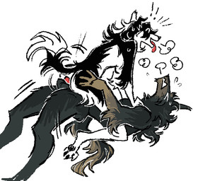 anthro anthro_on_anthro breath countershading duo emanata exclamation_point female female_penetrated looking_pleasured male male/female male_penetrating male_penetrating_female nude_anthro pawpads penetration sex tail tail_motion tailwag tongue tongue_out jariloxe canid canine canis domestic_dog mammal 2025