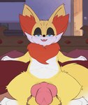 anal anal_penetration animal_genitalia animal_penis balls butt canine_genitalia canine_penis duo erection feral first_person_view fur genitals looking_at_viewer male male/male male_penetrated male_penetrating male_penetrating_male nude open_mouth penetrating_pov penetration penile penis sex smile spread_legs spreading tail tongue tuft yellow_body yellow_fur pawoo nintendo pokemon fennekin generation_6_pokemon mammal pokemon_(species) 2d_animation animated digital_media_(artwork) frame_by_frame hi_res short_playtime