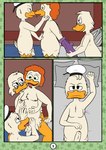 clothing cunnilingus female genitals group group_sex intersex kissing male male/female oral pussy sex spread_pussy spreading threesome undressing vaginal aldenyates disney ducktales ducktales_(2017) aldenyates_(character) donald_duck scrooge_mcduck anatid anseriform avian bird duck absurd_res comic hi_res