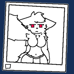 anthro asian_clothing big_breasts breasts clothed clothing crossgender east_asian_clothing female fundoshi fundoshi_only fur japanese_clothing mtf_crossgender polaroid_photo pupils red_eyes red_pupils selfie serious_face solo topless underwear underwear_only white_body white_fur wide_hips fallonheels changed_(video_game) dr._k_(changed) canid canine canis mammal wolf 1:1 alpha_channel hi_res