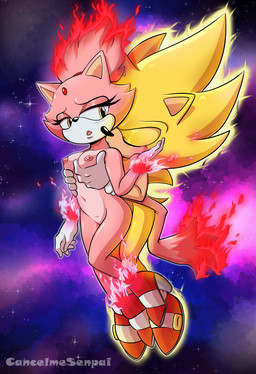 anthro aura bent_legs blonde_hair breast_grab breast_grab_from_behind breasts cosmic_background duo female fire flying from_behind_position galaxy gold_body grope hair hand_on_breast holding_breast holding_face male male/female multicolored_body nebula neck_kiss nipples nuzzling passionate pink_body sex small_breasts space space_background star two_tone_body visual_effects yellow_eyes cancelmesenpai sega sonic_the_hedgehog_(series) blaze_the_cat burning_blaze sonic_the_hedgehog super_sonic eulipotyphlan felid feline hedgehog mammal absurd_res hi_res