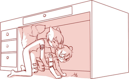 andromorph andromorph/male andromorph_anthro andromorph_penetrated anthro anthro_on_anthro anthro_penetrated anthro_penetrating anthro_penetrating_anthro desk duo eyewear furniture glasses intersex intersex/male intersex_anthro intersex_penetrated looking_pleasured male male_anthro male_penetrating male_penetrating_andromorph male_penetrating_intersex nude penetration penile penile_penetration penis_in_vagina sex simple_background table under_table vaginal vaginal_penetration white_background young young_anthro young_on_young aogami naki_(havokinthesnow) zayne_camacho canid canine chipmunk fox ground_squirrel mammal rodent sciurid 2018 monochrome