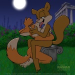 anthro anthro_on_anthro breasts detailed_background duo eyes_closed female french_kissing full_moon kissing male male/female moon night nude open_mouth outside romantic romantic_ambiance side_view sky tail toony krezz_karavan nickelodeon school_days spongebob_squarepants edward_(school_days) sandy_cheeks canid canine fox mammal rodent sciurid tree_squirrel 1:1 2009