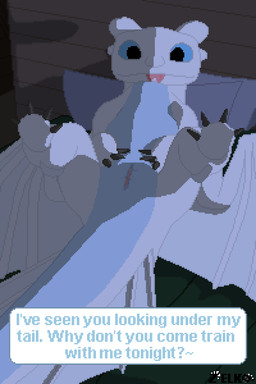 animal_genitalia bed bodily_fluids cloaca female feral furniture genital_fluids genitals looking_at_viewer lying night offering_sex on_back on_bed presenting presenting_cloaca solo speech_bubble spread_legs spreading text tongue tongue_out vaginal_fluids vertical_cloaca conditional_dnp zelkothezeeb dreamworks european_mythology how_to_train_your_dragon mythology nubless dragon fury_(httyd) light_fury mythological_creature mythological_scalie scalie western_dragon 2:3 digital_media_(artwork) hi_res pixel_(artwork)