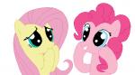 blue_eyes duo female feral fur hair long_hair open_mouth pink_body pink_fur pink_hair simple_background smile teeth tongue tongue_out transparent_background yellow_body yellow_fur tomdantherock friendship_is_magic hasbro my_little_pony fluttershy_(mlp) pinkie_pie_(mlp) earth_pony equid equine horse mammal pony alpha_channel animated low_res short_playtime