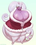 anthro areola belly big_areola big_breasts blush breasts cellulite christmas_clothing clothed clothing dress elderly eyewear female glasses holidays huge_areola huge_breasts huge_thighs hyper jewelry mature_anthro mature_female necklace overweight overweight_anthro overweight_female purple_areola shy simple_background slightly_chubby slightly_chubby_anthro slightly_chubby_female smile solo tail thick_thighs wide_hips arachnoid888 christmas mythology nintendo pokemon dragon generation_6_pokemon goodra mammal mythological_creature mythological_scalie pokemon_(species) scalie absurd_res colored digital_drawing_(artwork) digital_media_(artwork) hi_res