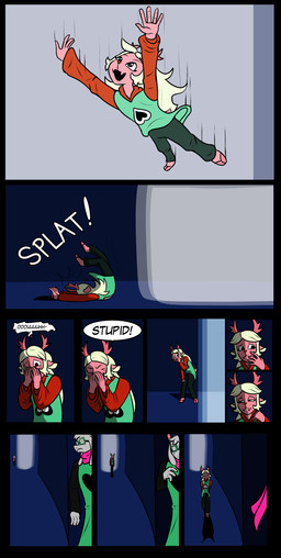 ambiguous_gender anthro bodily_fluids crying dialogue duo tears text arcatech deltarune undertale_(series) krampus_(arcatech) ralsei comic english_text hi_res tagme