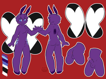 4_fingers anus balls blue_eyes butt eyebrows featureless_crotch fingers genitals hair humanoid_genitalia humanoid_penis male non-mammal_balls penis pink_anus purple_balls purple_body purple_eyebrows purple_hair purple_penis red_background simple_background solo wings unknown_artist arthropod insect lepidopteran moth absurd_res hi_res