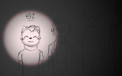 :3 anthro buttoned_clothing clothing eye_bags eyes_closed group lineup looking_at_viewer male mask overalls protective_suit regold_(a_true_place) shirt smile smiling_at_viewer solo spotlight tank_top topwear unsettling uwu wearing_mask valken_holmes jhon_(jhon's_story) bird_dog canid canine canis domestic_dog felid feline golden_retriever human hunting_dog mammal retriever 16:10 2026 dated hi_res watermark widescreen